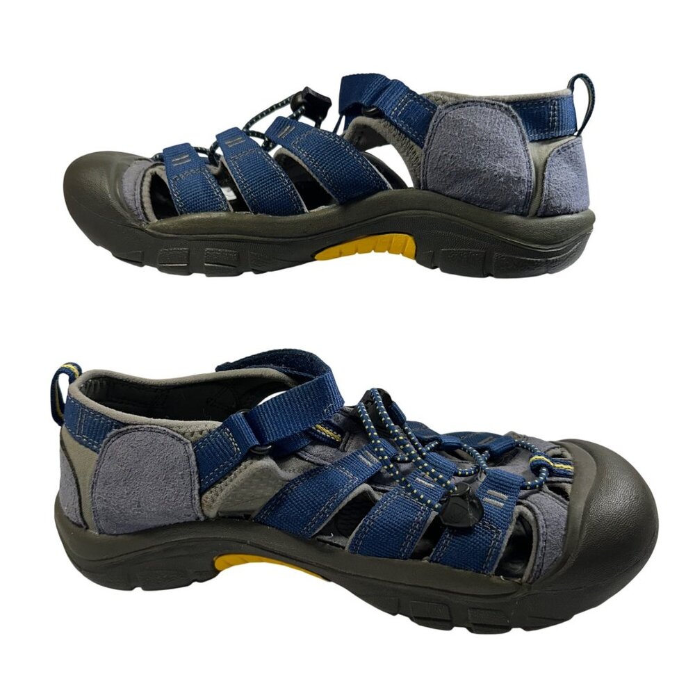 KEEN Newport Boys Blue Strappy Easy On Washable Sandal Shoes Sz 6 - Picture 1 of 11